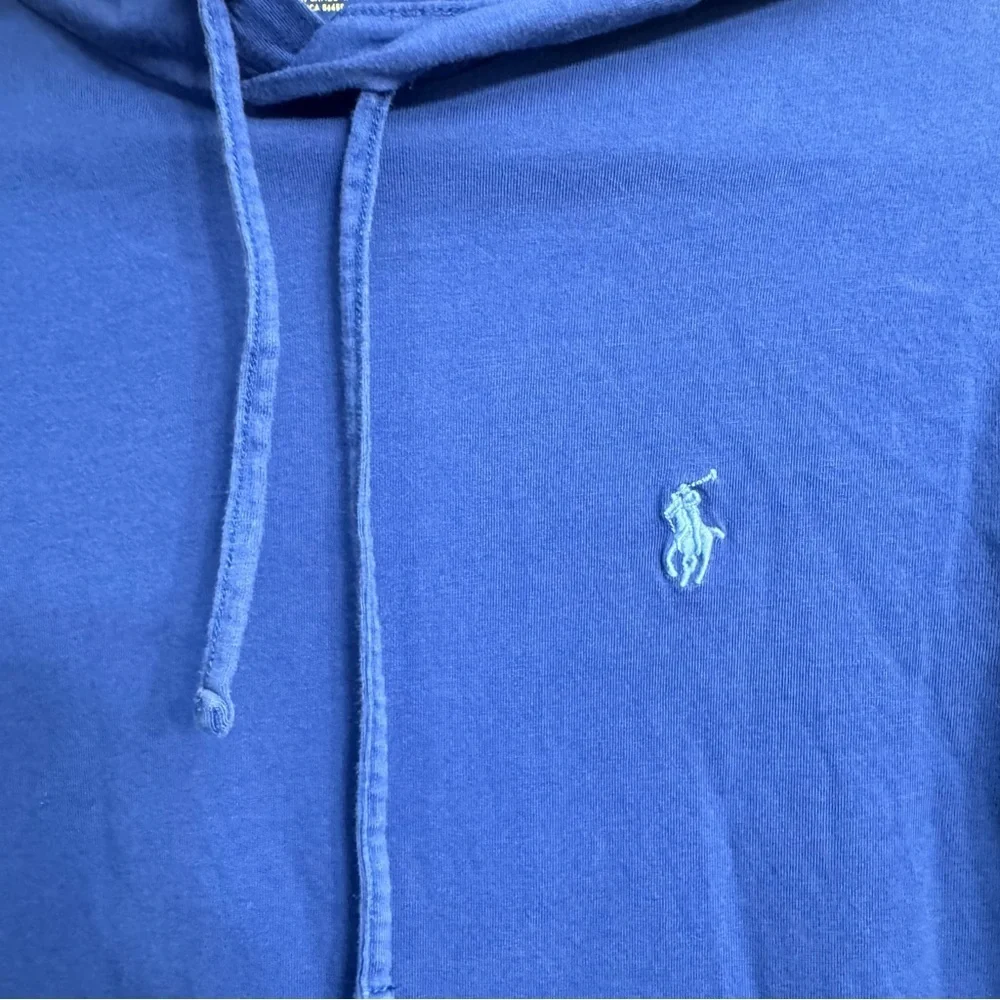 Polo Ralph Lauren Blue Hooded Long Sleeve Tee Men’s Small